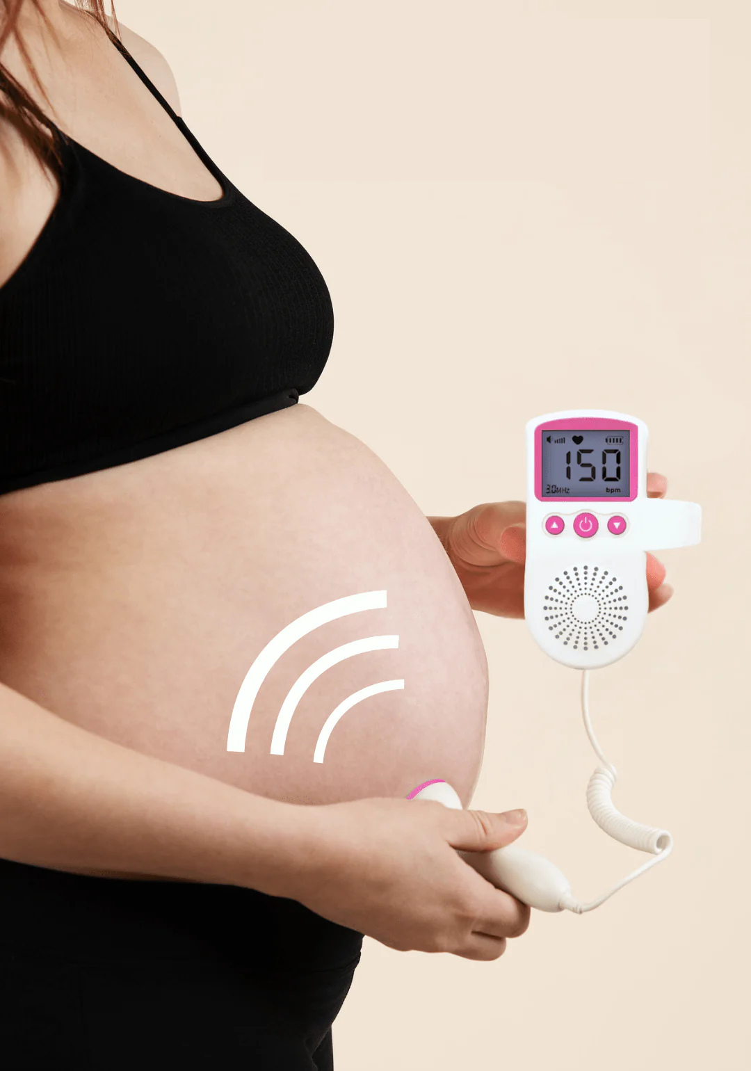 DolceBattito™ PRO - Cardiofrequenzimetro Fetale Doppler per Gravidanza