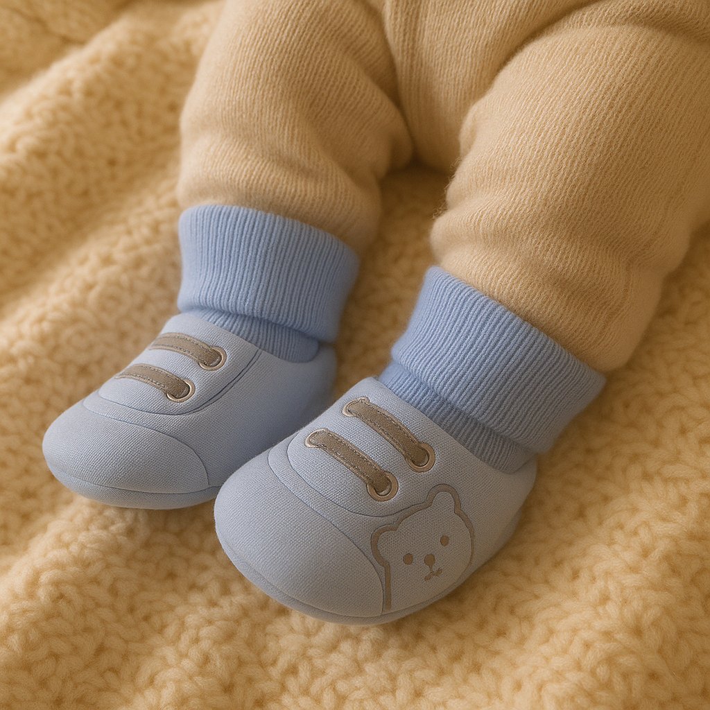 Nuritalia™ – Scarpine Antiscivolo con Calza Alta, Collezione Orsetto