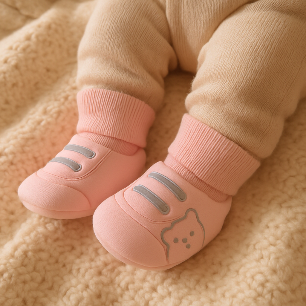 Nuritalia™ – Scarpine Antiscivolo con Calza Alta, Collezione Orsetto