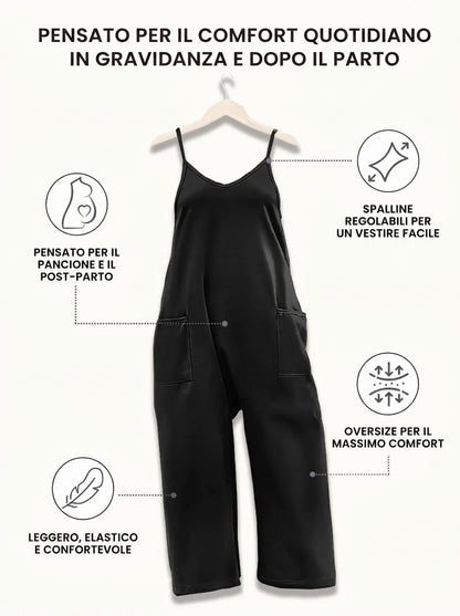 Salopette premaman oversize - Nuritalia