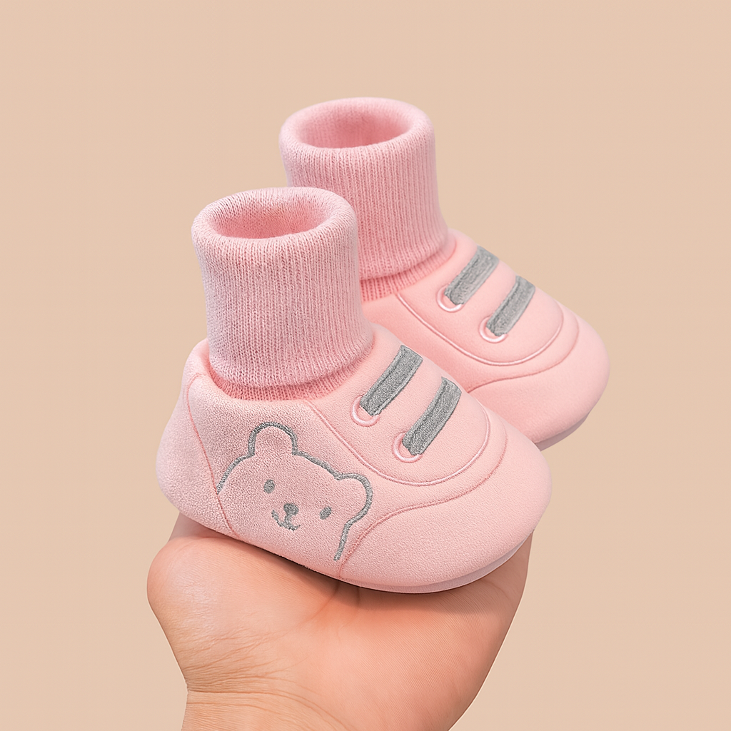 Nuritalia™ – Scarpine Antiscivolo con Calza Alta, Collezione Orsetto